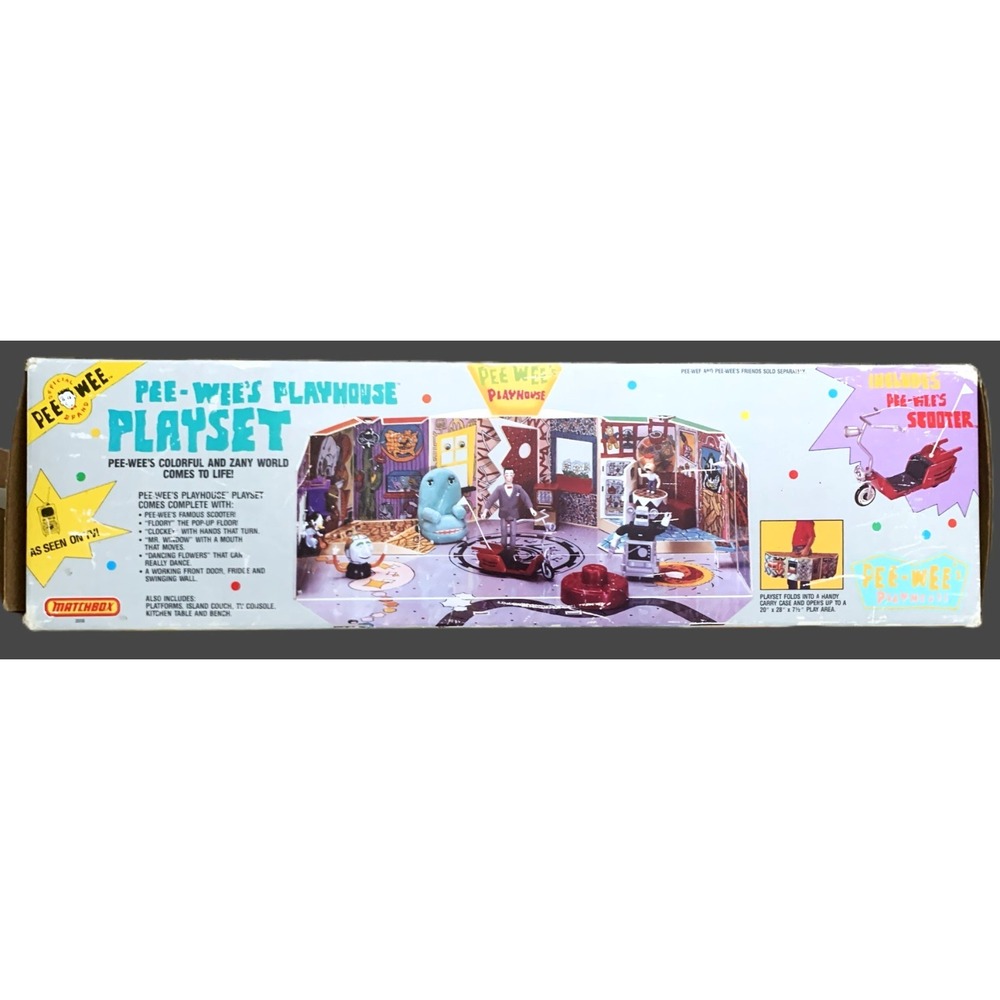 1988 Matchbox Pee-Wee's Playhouse Fold & Carry w/ Box VG Complete Condition READ - Picture 3 of 16